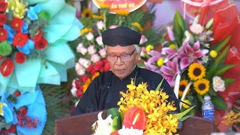 ÔNG NGUYỄN TẤN ĐẠT ĐỌC DIỄN VĂN KHAI MẠC ĐẠI LỄ KỶ NIỆM 84 NĂM, NGÀY ĐỨC GIÁO CHỦ KHAI SÁNG ĐẠO PGHH