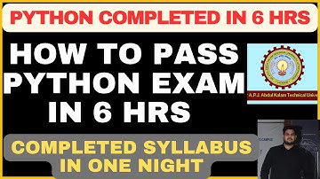 PYTHON Programming Aktu How to Pass Exam | Aktu Python Programming Most important questions