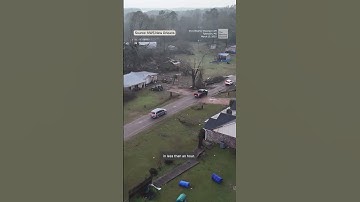Drone Video Of Tornado Damage In MS