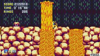 Sonic Mania Lava Reef Zone Act 1&2
