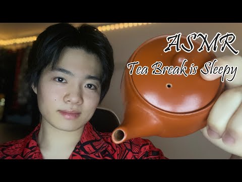 ASMR | You will fall asleep watching this tea break! 【Tapping, Scratching】