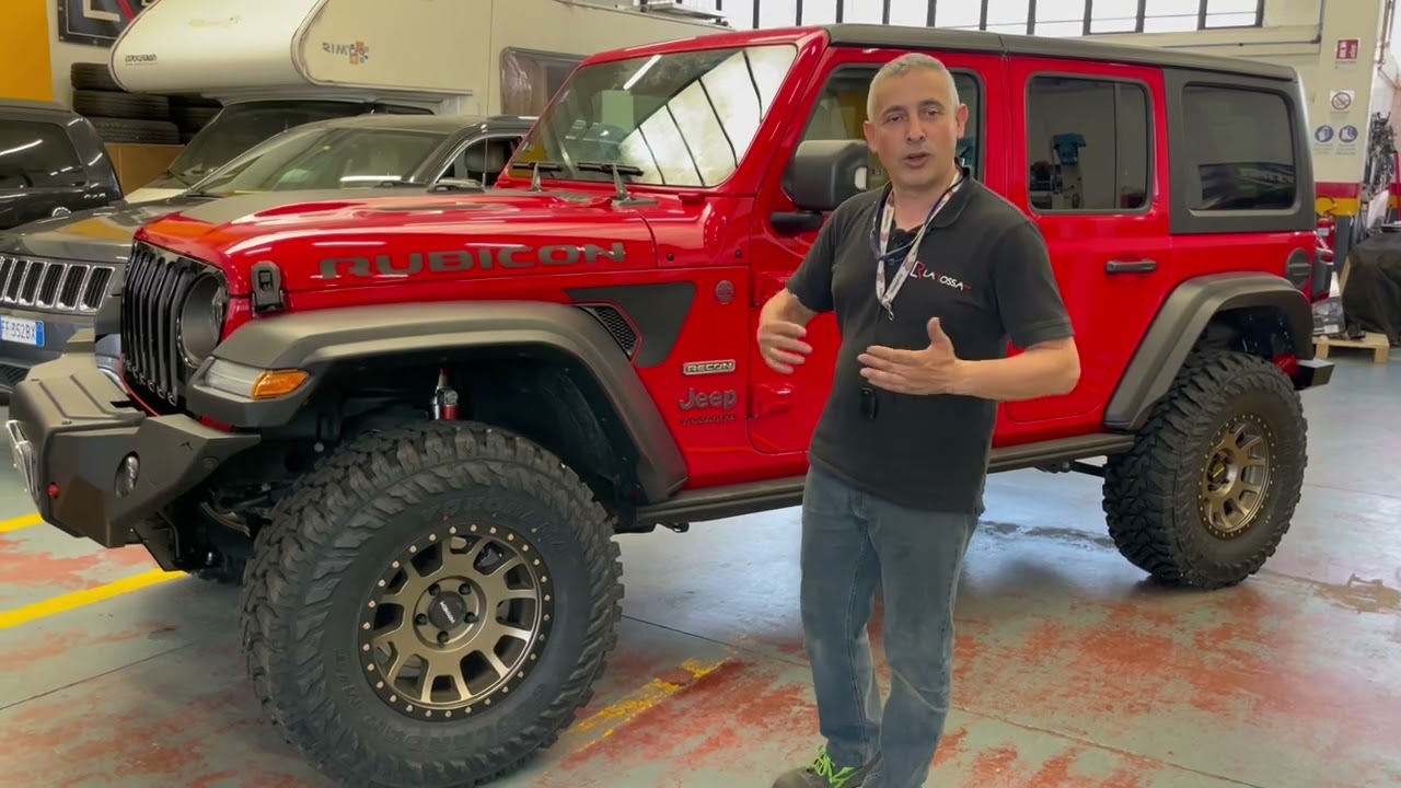 Decorazione Natalizia Jeep Wrangler Rubicon Unlimited JL 2018-19 - Rossa, Scala 1:64 - Foto 2