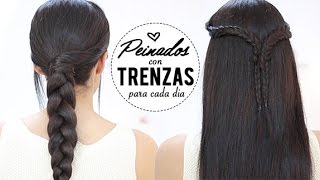 PEINADOS FÁCILES CON TRENZAS PARA EL TRABAJO, ESCUELA O UNIVERSIDAD