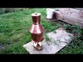 Испытание примуса и медного бака (Test of the kerosene stove and copper pot)