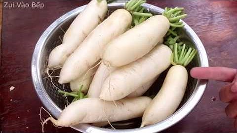 CÁCH LÀM CỦ CẢI TRẮNG PHƠI KHÔ để dành ăn dần đơn giản | Zui Vào Bếp