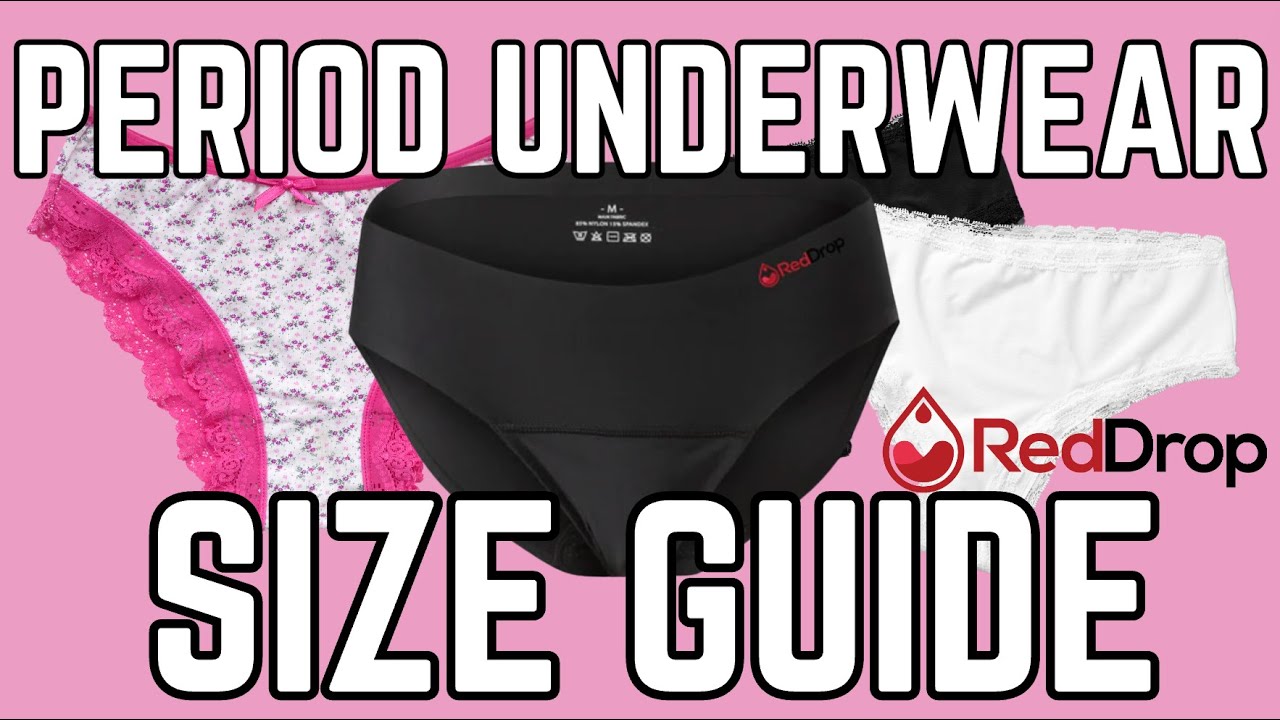 RedDrop Period Underwear Size Guide 