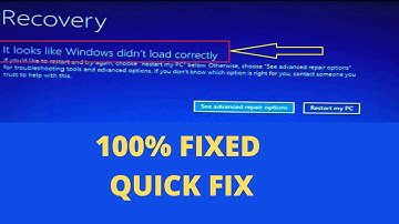 RECOVERY- How to Fix It Looks Like Windows Didn