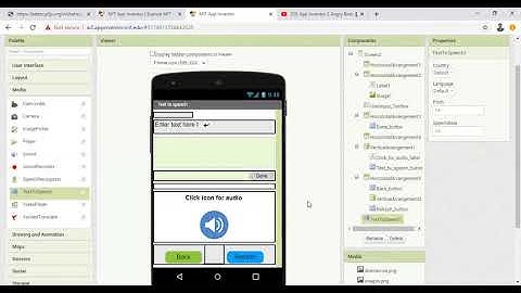 How to make talk to me app on mit app inventor see full video