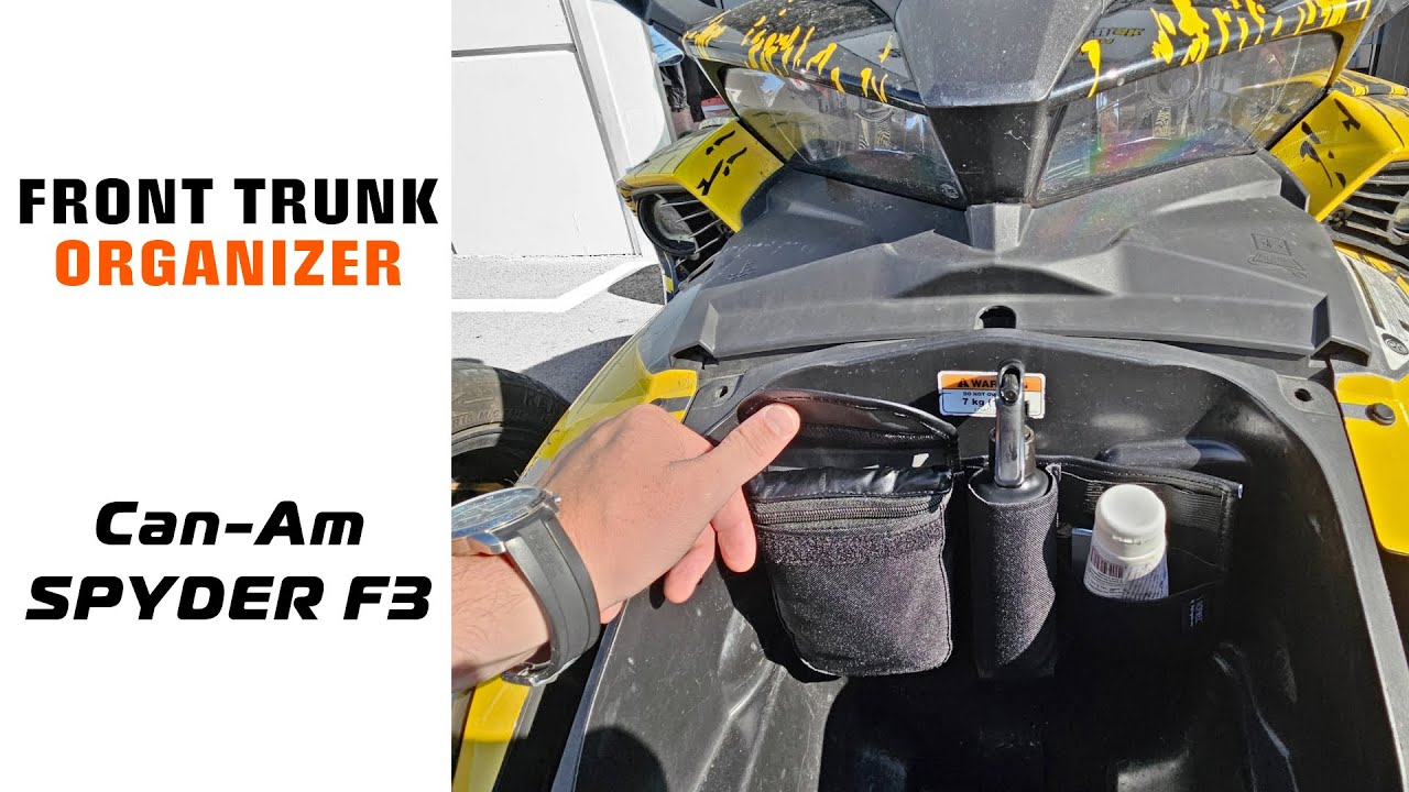 Front Trunk Organizer for #CanAm Spyder F3 by MartinTheVlogger