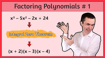Factoring Polynomials [Part 1] - Using The Integral Zero Theorem