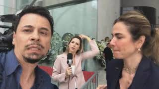 LUCIANA GIMENEZ  concede entrevista no Velório de Gugu Liberato - Em Evidência c/ Emilio Paganin.