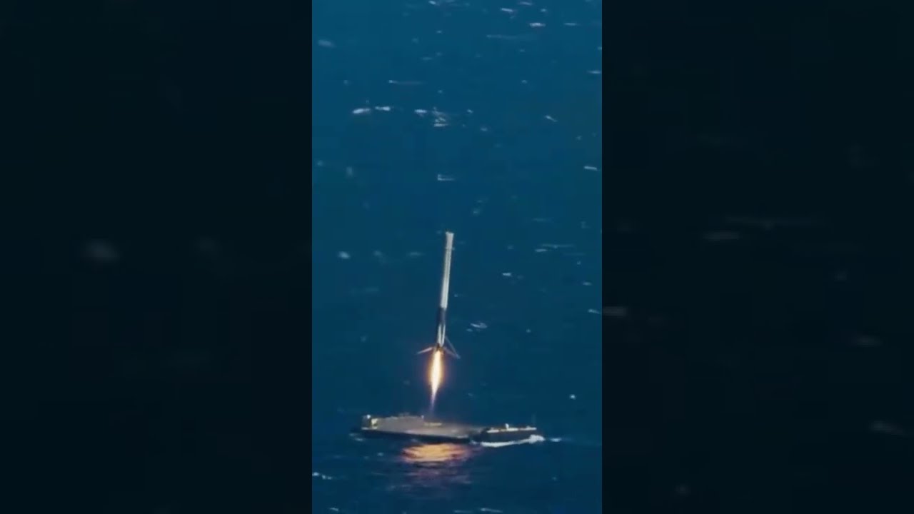 SpaceX Nails Falcon9 Landing On Drone Ship Shorts Space Spacex
