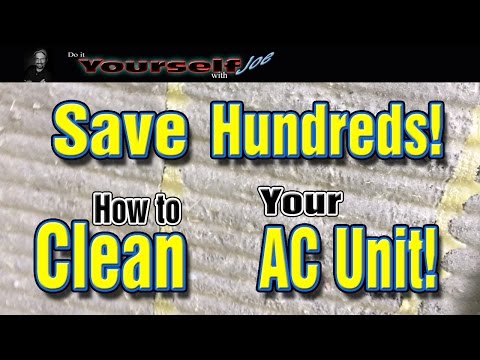 how to clean your outside ac unit