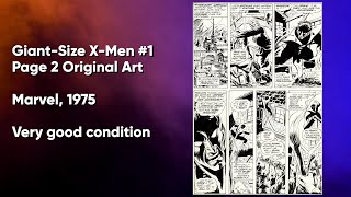 Giant-Size X-Men #1, Page 2 Original Art (Marvel, 1975)