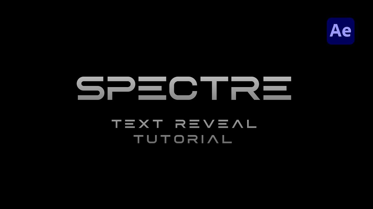 Cinematic Text Reveal Tutorial - With Saber Plug In || After Effects ...