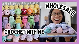 Selling wholesale, how much $$$ I make, & why I'm not doing it anymore 🦋 crochet w me studio vlog