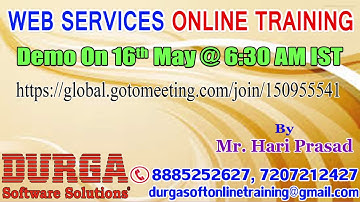 WEB SERVICES Online Training in DURGASOFT