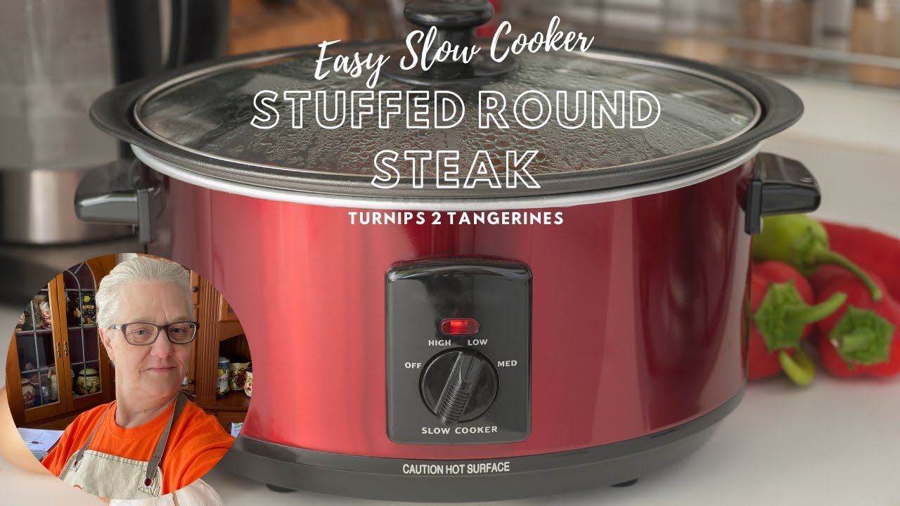 Slow Cooker Stuffed Round Steak