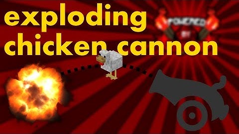 Minecraft: exploding chicken cannon - command block tutorial