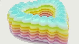 How to make Rainbow Heart Jelly Cake I How To Jelly