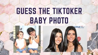 GUESS THE TIKTOKER BABY PHOTO! | THEN and NOW