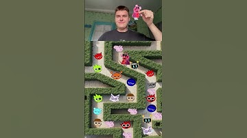 Peppa Pig EATS only ALL Sprunki in labyrinth #animation #sprunki #funny ​⁠