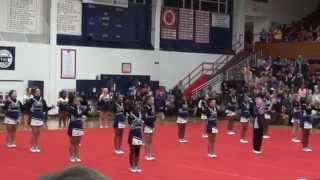 Bolingbrook Trojans Midget Cheerleading conference competition 10-19-2014