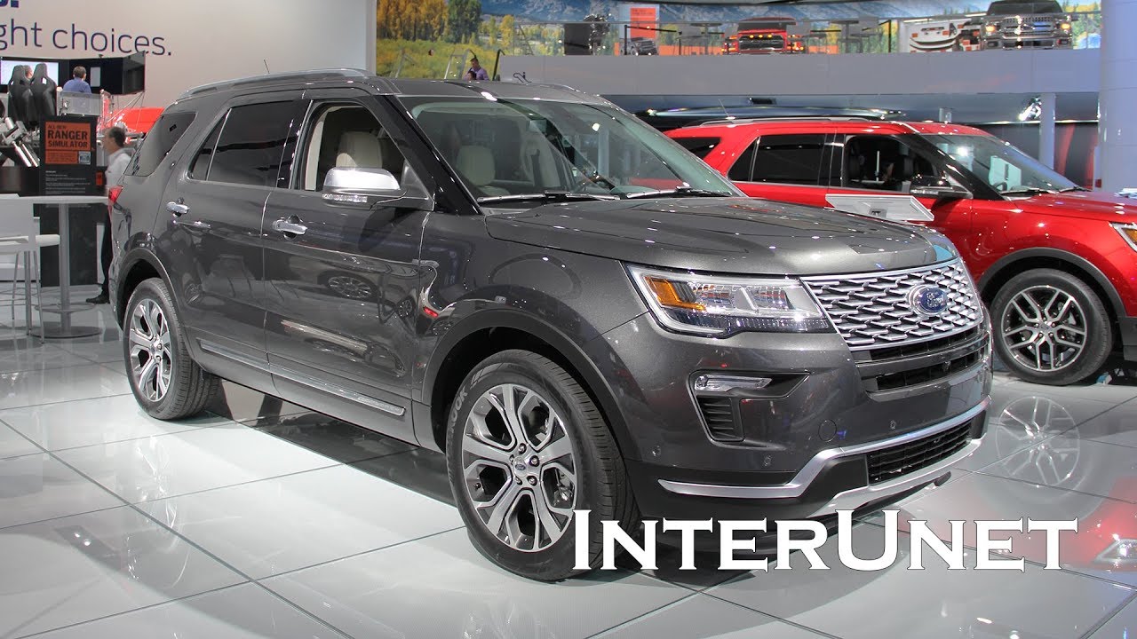2018 Ford Explorer Platinum Suv With Third Row Seating