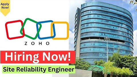 Zoho Recruitment 2025 | SRE Role | Freshers Eligible | Apply Now