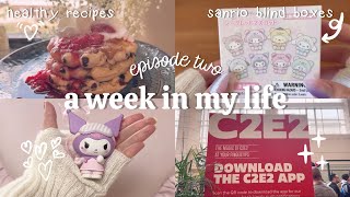 aesthetic week in my life ♡♡ l C2E2 2024, healthy cooking, a LOT of Sanrio blind boxes, chill vlog