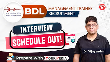 BDL MT without GATE interview schedule out 2025 | Start interview preparation with YourPedia