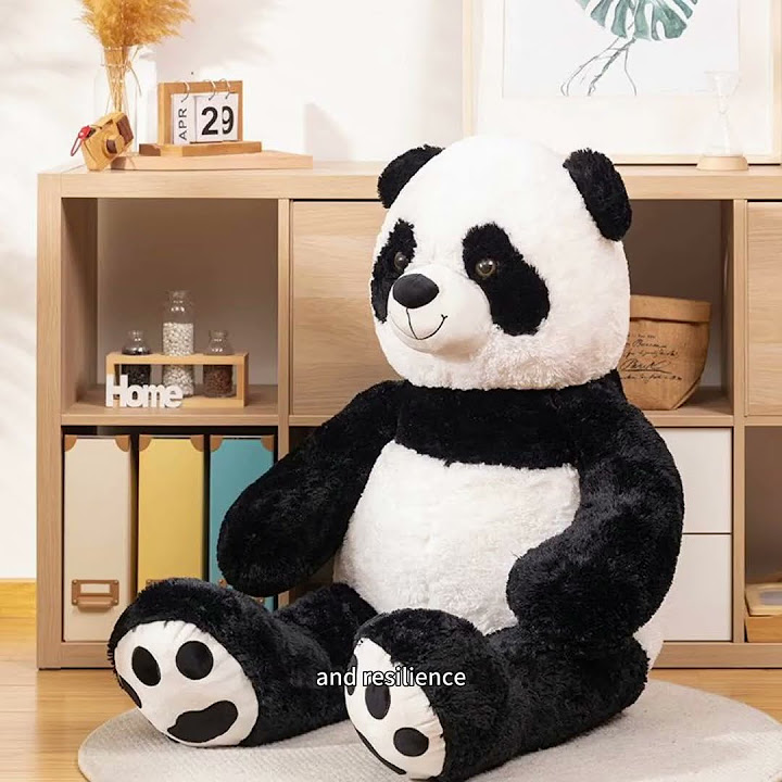 big panda teddy bear plush - YouTube