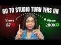 No Views No Subscribers TURN ON This Settings Now 