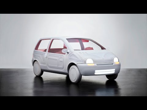 Sabine Marcelis reimagines Twingo as "inside-out car" with translucent steering wheel