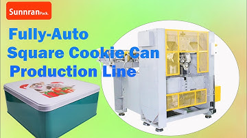Square cookie tin can machine