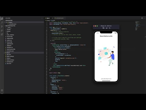 How to use Lottie Component in  React Native for Android and iOS both