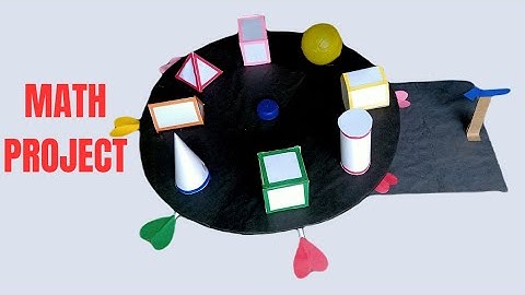 maths 3d shapes working model - tlm -geometry project with faces - edges andvertex