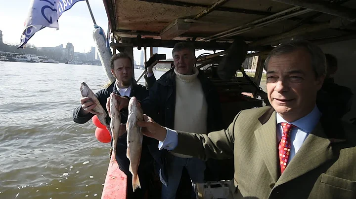 Nigel Farage joins fish flinging Brexit protest