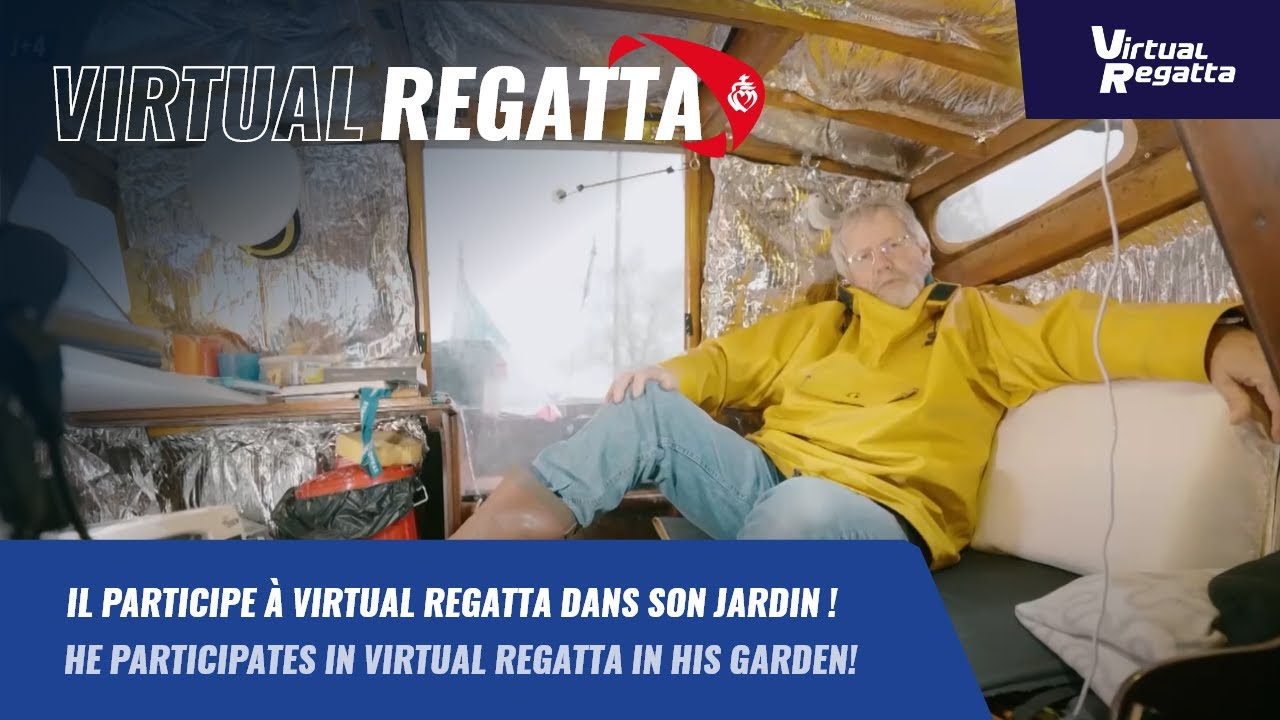 ⁣Il participe à Virtual Regatta dans son jardin ! | Vendée Globe 2024