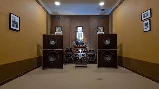 211 Single Ended Tube Amp + BIG  Open Baffle speakers H 57.5