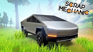 СТРОИМ: ТЕСЛА КИБЕР ТРАК НА МАГНИТАХ В SCRAP MECHANIC!!!