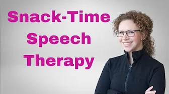 Speech Therapy with snacks! How to use snacks to do speech therapy with a toddler at home.