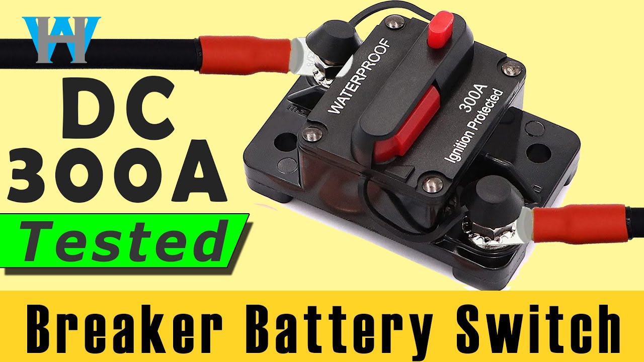 Install a circuit breaker on your car, boat or motorcycle on battery 