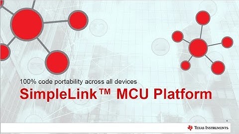 SimpleLink MCU 플랫폼 SDK 코드 이식성