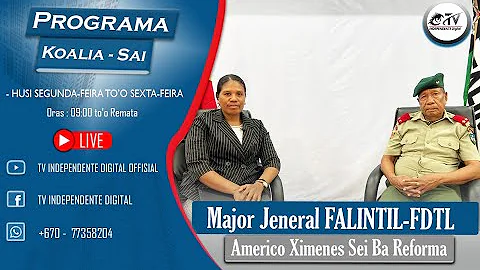 Major Jeneral FALINTIL-FDTL Americo Ximenes Sei ba Reforma