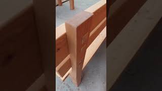 Стол с лавками из лиственницы #woodworking #сделайсам #diy