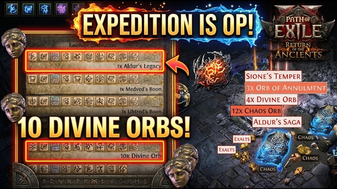 EXPEDITION IS PRINTING! Aldur's Saga & Legacy Hunting Guide - Path of Exile 2 0.5