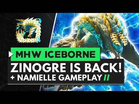 Monster Hunter World Iceborne | ZINOGRE IS BACK! + Namielle Gameplay