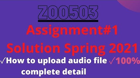 ZOO503 Assignment 1 Solution Spring 2021|Virtual University|Advance Scholars