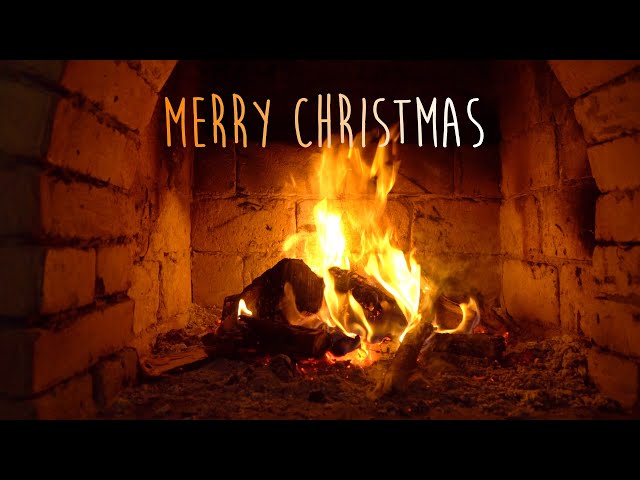 Relaxing Christmas Music u0026 Fireplace | Piano Music, Christmas Carol, Relaxing Music, Sleep Music class=
